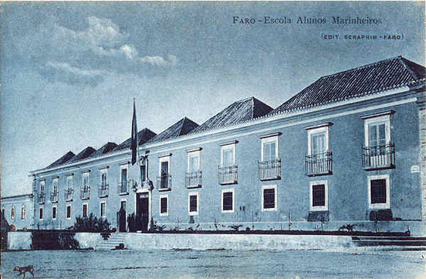 SN - FARO. Escola de Alunos Marinheiros - Editor no indicado - Cerca de 1920 - Dim. 13,9x8,9 cm. - Col. A. Monge da Silva.