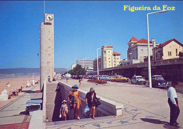 N 1125A - FIGUEIRA DA FOZ, Aspecto da Praia - Editor Centro de Caridade Nossa Snra do Perptuo Socorro, Porto - 1990 - Dim. 15,1x10,5 cm - Col. A. Monge da Silva