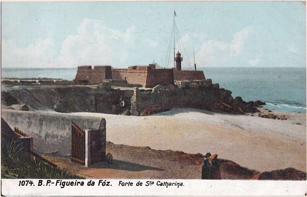 N 1074 - Forte de Sta Catharina - Editor B. P. - Dim. 139x89 mm - Col. A. Monge da Silva (cerca de 1905)