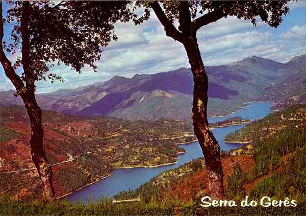 N. 349 - (Portugal) Serra do Gers Um aspecto da albufeira da barragem da Caniada - Edio Lusocolor, Arcos de Valdevez - S/D - Dimenses: 14,9x10,5 cm. - Col. Manuel Bia.