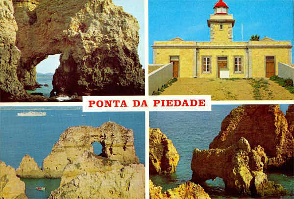 N 199 - Lagos (Algarve Portugal) Ponta da Piedade - Edio Jos Castella de Sousa, Lagos Portugal - S/D - Dimenses: 14,9x10,2 cm. - Col. Graa Maia