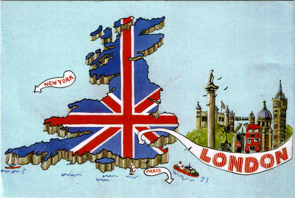 N. 51 - GREAT BRITAIN - LONDON - Landmarks of LONDON - Ed. AM PUBLICATIONS (0202)432656 Printed by COL0URCRAFT, BOURNEMOUTH. - SD - Dim. 14,8x10 cm - Col. Manuel Bia (1986)
