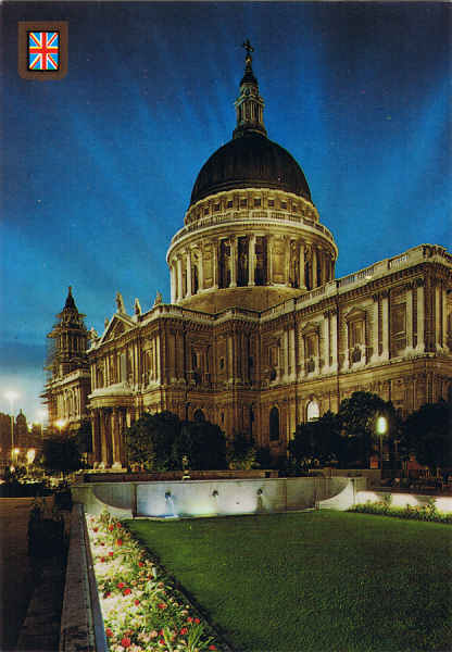 N. 22 - LONDON. St. Paul's Cathedral - Ed. FISA-Great Britain-LONDON Golden Shield Palaudarias, 26 Barcelona  - Printed in Spain - SD - Dim. 10,3x14,8 cm - Col. Manuel Bia (1986)