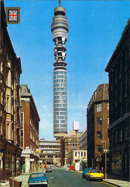 N. 46 - LONDON. Post Office Tower - Ed. FISA-Great Britain-LONDON Golden Shield Palaudarias, 26 Barcelona - Printed in Spain - SD - Dim. 10,3x14,8 cm - Col. Manuel Bia (1986)