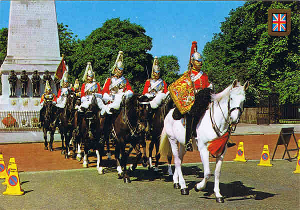 N. 65 - LONDON. The Life Guards Parade - Ed. FISA-Great Britain-LONDON Golden Shield Palaudarias, 26 Barcelona - Printed in Spain - SD - Dim. 14,8x10,3 cm - Col. Manuel Bia (1986)