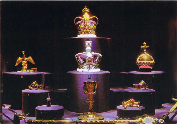 N. 130 - The Crown Jewls - Ed. FISA-Great Britain-LONDON Golden Shield Palaudarias, 26 Barcelona - Printed in Spain - SD - Dim. 14,8x10,3 cm - Col. Manuel Bia (1986)