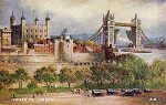 A4 - Tower of London - Reedio de Valentine & Suns em 1951 - Dim. 13,9x8,8 cm - Col. Amlcar Monge da Silva (c. 1910)