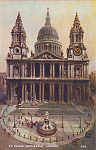 A46 - London, St. Paul's Cathedral - Reedio de Valentine & Suns em 1951 - Dim. 13,9x8,8 cm - Col. Amlcar Monge da Silva (cerca de 1915)