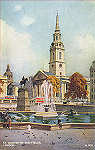 A1106 - London, St. Martins-in-the-Fields - Reedio de Valentine & Suns em 1951 - Dim. 13,9x8,8 cm - Col. Amlcar Monge da Silva (cerca de 1925)