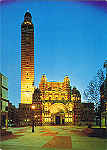 L6/SP.4641 - London. Westminster Cathedral Floodlit - Ed. DRG Printed in Great Britain by J. ARTHUR DIXON - SD - Dim. 10,5x14,8 cm - Col. Manuel Bia (1986)