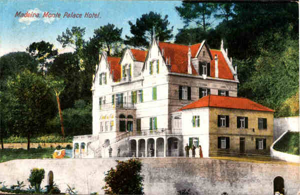 S/N - Madeira. Monte Palace Hotel - Editor no indicado (Union Postale Universelle) - S/D - Dimenses: 13,8x8,9 cm. - Col. Carneiro da Silva (Circulado em 20/10/1929)