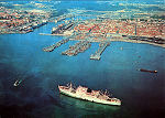 N 25 - MATOSINHOS e o seu porto, vista area - Edies Neves Silva - SD - Dim. 147x106 mm - Circulado em 3-9-1976 - Col. Graa Maia