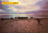 Ref 2008, PRAIA DE MIRA - PORTUGAL, O recolher do peixe ao pr do sol, Ed. Centro de Caridade N Sr do Perptuo Socorro, Porto, SD, Dim. 150x103 mm, Col. Nela d'Almeida.