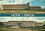 N. 33 - Nova Lisboa (Angola): Escola Comercial e Industrial Sarmento Rodrigues e Liceu Nacional General Norton de Matos - Edio Cmer - Dimenses: 14,9x10,6 cm. - Col. Jos Guiomar (1971).