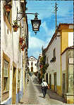 N 342 - OBIDOS-Portugal - Rua com flores, como todas as ruas - Ed. Supercor, Ancora, Distr. por RAN, Lx - SD - Dim. 148x104 mm - Col. Graa Maia