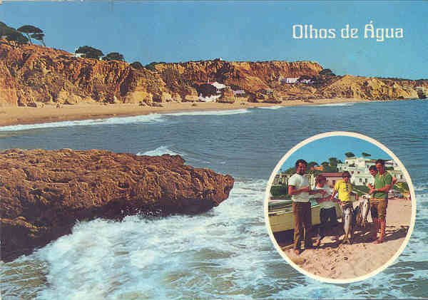 N 1167 - OLHOS DE GUA. Praia em 1975 - Edio COMER, Lisboa - Dim. 15x10,3 cm - Col. A. Monge da Silva