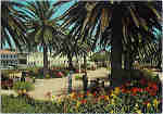 N 116 - Peniche. Jardim pblico - Coleco A. Passaporte Loty - SD - Circulado em 1977 - Dim. 14,8x10,4 cm - Col. M. Soares Lopes.