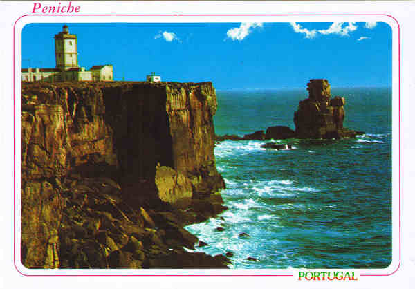 N. 835 - PENICHE - Portugal  Farol do Cabo Carvoeiro - Ed. RAN Tel.670192-661514 NCORA COLEO ESPECIAL - SD - Dim. 14,9x10,5 cm - Col. Manuel Bia (1990).