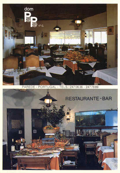 SN - Parede. Restaurante Bar Dom Pepe - Edio Fradique - Dim. 15x10,5 cm - Circulado em 1989 - Col. A. Monge da Silva