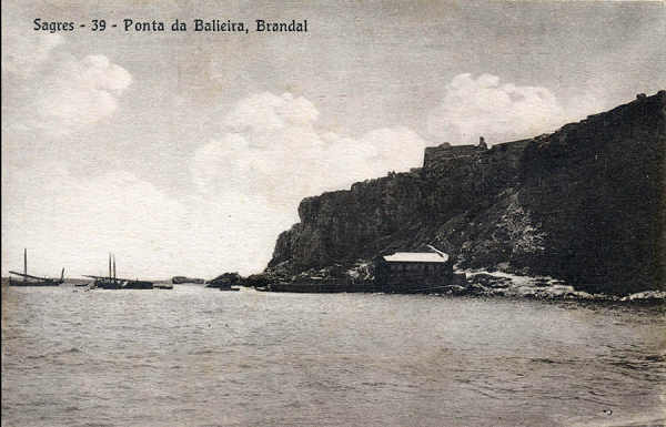 N 39 - SAGRES. Ponta da Balieira, Brandal - Editor no indicado - SD - Dim. 13,7x8,9 cm - Col. A. Monge da Silva (1920)