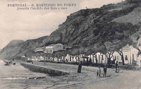 SN - Portugal. S. Martinho do Porto. Avenida Cndido dos Reis e Caes - Editor Alberto Malva - Dim.9x14 cm. - Col. M. Chaby