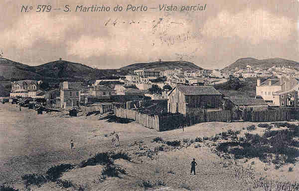 N 579 - Portugal. S. Martinho Porto. Vista parcial - Editor Alberto Malva - 1910 - Dim.9x14 cm. - Col. M. Chaby
