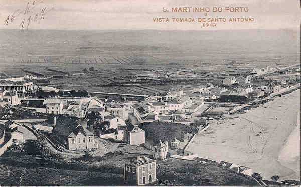 N 09 - Portugal. S. Martinho Porto. Vista Tomada de Santo Antonio - Editor Paulo E Guedes - 1902 - Dim.9x14 cm. - Col. M. Chaby