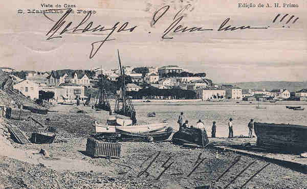 SN - Portugal. S. Martinho Porto. Vista do Caes - Editor A.H.Primo - 1905 - Dim.9x14 cm. - Col. M. Chaby