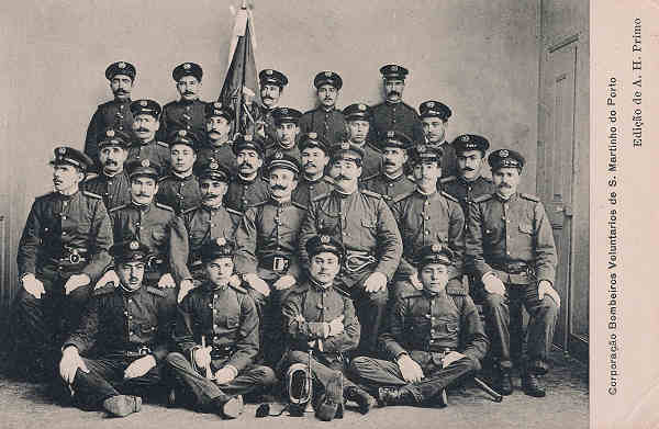 SN - Portugal. S. Martinho do Porto. Corporao de Bombeiros Voluntarios de S. Martinho do Porto - Editor - A.H.Primo - 1905 - Dim.9x14 cm. - Col. M. Chaby