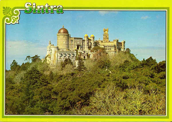 N. 132 - SINTRA-PORTUGAL: Castelo da Pena - Coleco MARGRAP - S/D - Dimenses: 15,1x10,6 cm. - Col. HJCO (Dcada de 1980)