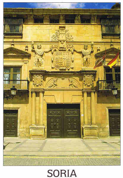 N. 213 - Soria. Palacio de los Condes de Gmara. Portada - Ed. PAPEL PILUCA - Tel. 915 001 882 - S/D - Dim. 10,4x15 cm. - Col. Manuel Bia (2009).