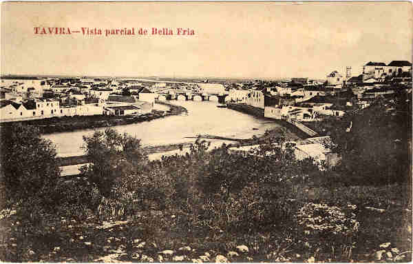 SN - TAVIRA - Vista parcial de Bella Fria - Edio da Casa de Novidades - SD - Dim. 8,5x14 cm - Col. Jaime da Silva (Circulado em 1918).
