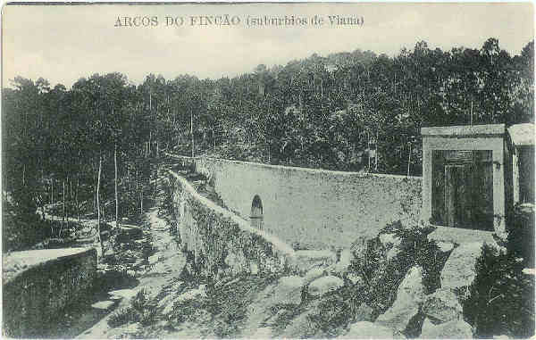 SN - Viana do Castelo (suburbios) Arcos do Fincao - SD - Dim. 13,8x8,6 cm - Col. M. Soares Lopes