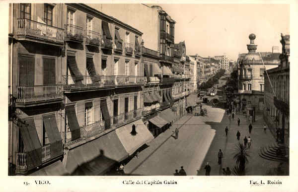 N. 15 - Calle del Capitn Galn - Fot. L. Roisin - Editor no indicado - S/D - Dimenses: 14x9 cm. - Col. Carneiro da Silva (Circulado em 05/04/1936)