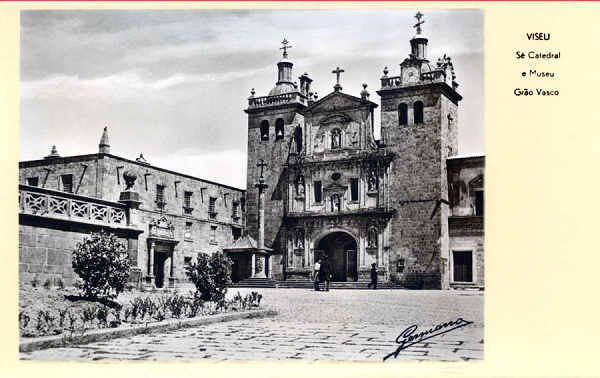N - Viseu. S Catedral e Museu Gro Vasco - Edio Papelaria e Tabacaria Costa, Foto Emeg - Dim. 14,1x9 cm - Col. A. Monge da Silva (cerca de 1950)