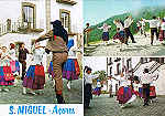 N.º 51 - S. MIGUEL - AÇORES Grupo Folclórico - Ed. da Comissão Regional de Turismo - Ponta Delgada LITO OF. ARTISTAS REUNIDOS-PORTO - S/D - Dim. 15x10,5 cm. - Col. Manuel Bóia (1981).