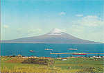 Nº 6 - Faial. Vista do porto artificial e Ilha do Pico - Ed. Comis. Reg. Turismo da Horta - SD - Dim. 15,0x10,6 cm - Col. João Ponte