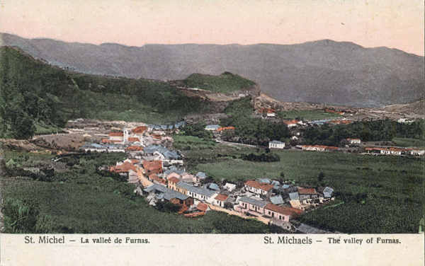 SN - SÃO MIGUEL. Furnas, o vale - Edtor desconhecido - Dim. 13,7x8,9 cm - Col. A. Monge da Silva (c. 1910)