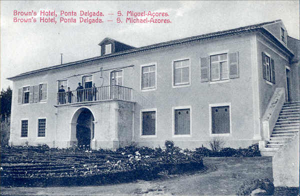 SN - SÃO MIGUEL. Ponta Delgada, Hotel Brown - Edição anónima - 13,8x8,9 cm - Col. A. Monge da Silva (cerca de 1909)