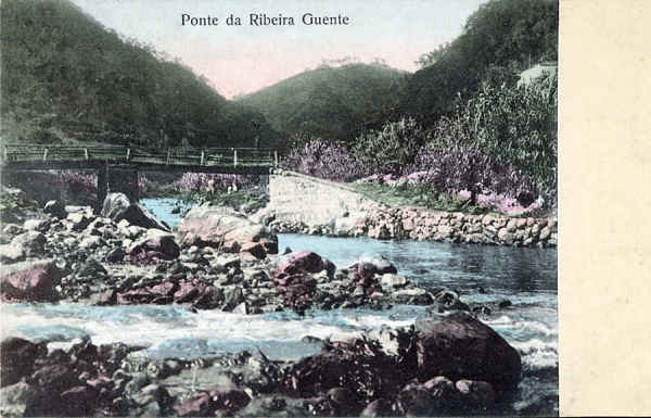 N 5 - SO MIGUEL. Ribeira Quente. Ponte - Coleco J. J. da Costa Jr, So Miguel - Dim. 13,8 x 8,7 cm - Col. A. Monge da Silva (cerca de 1910)