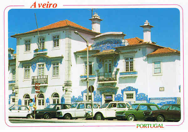 N 19 - AVEIRO Portugal Estao de caminho de ferro - Ed. NCORA - EDIES ARTSTICAS LISBOA - DISTRIBUIDORES BRUNO DA ROCHA - AVEIRO - S/D - Dim. 15x10,5 cm. - Col. Ftima Bia.