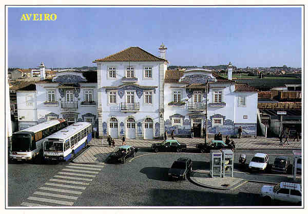 N. R-1453 - AVEIRO Estao de Caminho de Ferro - Ed. Centro de Caridade Nossa Senhora do Perptuo Socorro, Porto - SD - Dim. 15x10,5 cm - Col. Mrio Silva.