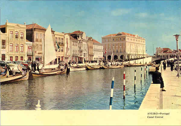 N 23 - AVEIRO. Canal Central - Edies GUAS DA COSTA (Fig da Foz), exclusivo Papelaria Avenida de Aveiro - Dim. 14,9x10,5 cm - col. A.Monge da Silva.