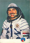 R/802 - SOVIET-HUNGARIAN JOINT SPACEFLIGHT, 1980 - Farkas the first Hungarian cosmonaut - Ed. ??? - Foto MTI Petrovits Lszl - SD - Dim.147x104 mm - Col. nio Semedo