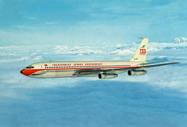 SN - BOEING 707-3208 - Ed. Transportes Areos Portugueses - SD - Dim. 13,8x9,4 cm - Col. Antnio Teixeira Cunha Luanda (02-02-1970).