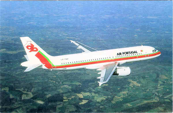 N 2068 - A320-200 - Ed. TAP Air Portugal - SD - Dim. 13,8x9 cm. - Col. M Boia (1970).