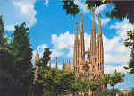 N 3043 - Barcelona. Templo da Sagrada Famlia (Gaudi) - Editor Ro-Foto, Barcelona - Carimbo Postal 1970 -Dim. 14,7x10,5 cm - Col. Amlcar Monge da Silva