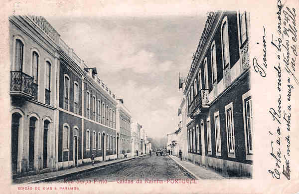 SN - Portugal. Caldas da Rainha - Rua Serpa Pinto - Editor Dias e Paramos, 1904 - Dim. 9x14 cm. - Col. M. Chaby