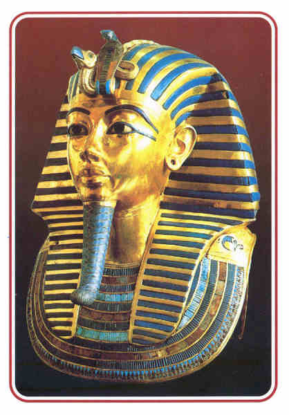 SN - A mscara dourada de Tutankhamoun - Dim. 15,7x11,1 cm - Edio El Faraana Advertising & Printing - Col. Amlcar Monge da Silva (2005)