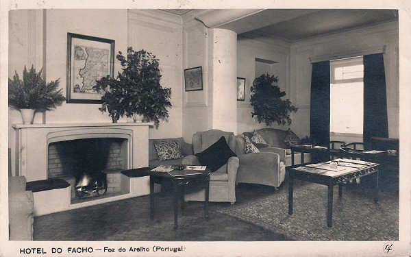 SN - Portugal. Hotel do Facho. Foz do Arelho (Lareira) - Editor Hotel do Facho (1947) - Dim. 9x14 cm - Col. Diamantino Fernandes